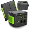 SUNECO Tragbare Powerstation | MaxAkku 320Wh mit solarpanel 100w